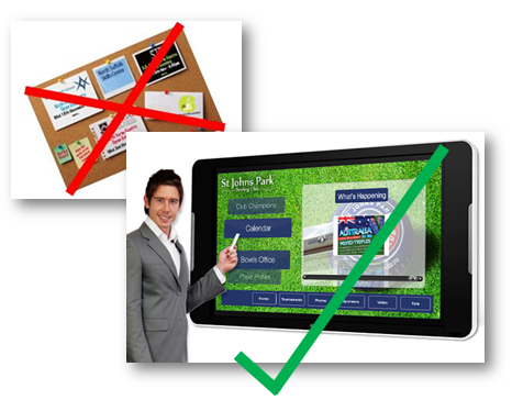 notice board Touch Screen noticeboard (for home page)